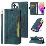 For Samsung Galaxy A73 5G BETOPNICE Dual-side Buckle Leather Phone Case(Green)