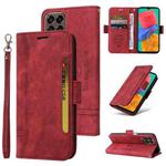 For Samsung Galaxy M33 5G BETOPNICE Dual-side Buckle Leather Phone Case(Red)