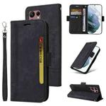 For Samsung Galaxy S22 Ultra 5G BETOPNICE Dual-side Buckle Leather Phone Case(Black)