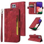 For Samsung Galaxy A22 5G BETOPNICE Dual-side Buckle Leather Phone Case(Red)