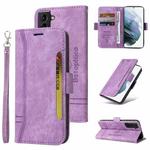For Samsung Galaxy S21 5G BETOPNICE Dual-side Buckle Leather Phone Case(Purple)