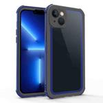 For iPhone 13 Acrylic + TPU Shockproof Phone Case(Sapphire Blue + Dark Grey)