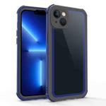 For iPhone 12 Acrylic + TPU Shockproof Phone Case(Sapphire Blue + Dark Grey)