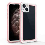 For iPhone 11 Acrylic + TPU Shockproof Phone Case(Rose Gold + White)