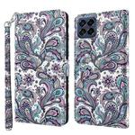 For Samsung Galaxy M33 3D Painting Pattern TPU + PU Leather Phone Case(Swirl Pattern)