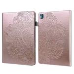 For Nokia T10 Peacock Embossed Pattern Leather Tablet Case(Gold)