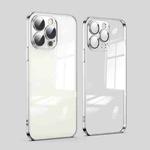 For iPhone 12 Pro Dustproof Glass Lens Protection Electroplating Phone Case(Silver)