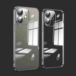 For iPhone 11 Dustproof Glass Lens Protection Electroplating Phone Case(Black)