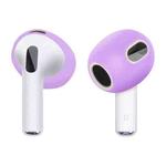 For AirPods Pro 2 Ear Cap Silicone Protective Case(Light Purple)