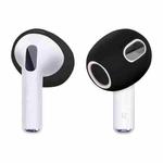 For AirPods Pro 2 Ear Cap Silicone Protective Case(Black)