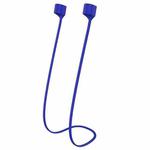 For AirPods Pro 2 Bluetooth Headset Anti-lost Rope Magnetic Silicone Lanyard(Blue)