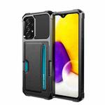 For Samsung Galaxy A33 5G ZM02 Card Slot Holder Phone Case(Black)