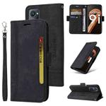 For Realme 9i / A96 4G / A76 4G / A36 4G BETOPNICE Dual-side Buckle Leather Phone Case(Black)
