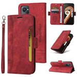 For Realme 9i / A96 4G / A76 4G / A36 4G BETOPNICE Dual-side Buckle Leather Phone Case(Red)