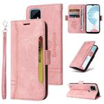 For Realme C21 BETOPNICE Dual-side Buckle Leather Phone Case(Pink)