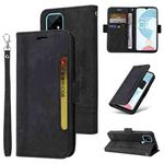 For Realme C21 BETOPNICE Dual-side Buckle Leather Phone Case(Black)