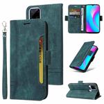 For Realme C15 BETOPNICE Dual-side Buckle Leather Phone Case(Green)