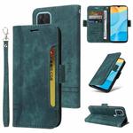 For OPPO A15 BETOPNICE Dual-side Buckle Leather Phone Case(Green)
