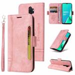 For OPPO A9 2020 BETOPNICE Dual-side Buckle Leather Phone Case(Pink)