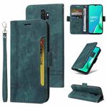 For OPPO A9 2020 BETOPNICE Dual-side Buckle Leather Phone Case(Green)