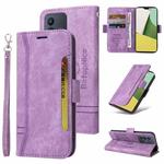 For vivo S12 BETOPNICE Dual-side Buckle Leather Phone Case(Purple)