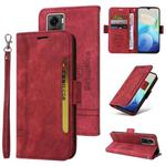 For vivo Y55 5G Global / Y75 5G Global BETOPNICE Dual-side Buckle Leather Phone Case(Red)