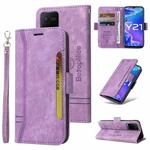 For vivo Y21 2021 BETOPNICE Dual-side Buckle Leather Phone Case(Purple)