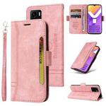 For vivo Y15a Global BETOPNICE Dual-side Buckle Leather Phone Case(Pink)