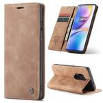 For OnePlus 8 Pro CaseMe Multifunctional Horizontal Flip Leather Case, with Card Slot & Holder & Wallet(Brown)