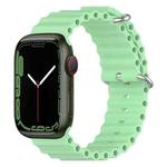 Ocean Silicone Watch Band for Apple Watch Series 8&7 41mm / SE 2&6&SE&5&4 40mm / 3&2&1 38mm (Pistachio Green)