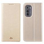 For Motorola Edge 2022 ViLi DMX Series TPU + PU Shockproof Leather Phone Case(Gold)