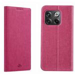 For OnePlus 10T 5G/Ace Pro 5G ViLi DMX Series TPU + PU Shockproof Leather Phone Case(Rose Red)