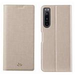 For Sony Xperia 5 IV ViLi DMX Series TPU + PU Shockproof Leather Phone Case(Gold)