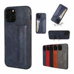 For iPhone 14 Plus PU Leather Card Slot Phone Case(Blue)