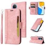 For Honor X7 BETOPNICE Dual-side Buckle Leather Phone Case(Pink)