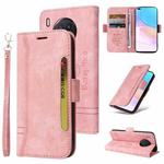For Huawei nova 8i BETOPNICE Dual-side Buckle Leather Phone Case(Pink)
