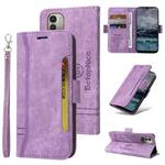 For Nokia G21 BETOPNICE Dual-side Buckle Leather Phone Case(Purple)
