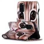 For Galaxy A51 Painted Pattern Horizontal Flip Leather Case with Holder & Card Slots & Wallet(Coffee Cat)