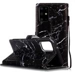 For Galaxy S20+ Painted Pattern Horizontal Flip Leather Case with Holder & Card Slots & Wallet(Black Marble)