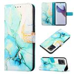 For Motorola Moto X30 Pro 5G PT003 Marble Pattern Flip Leather Phone Case(Green)