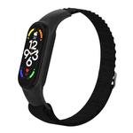 For Xiaomi Mi Band 3 / 4 / 5 / 6 / 7 9-buckle Alpine Loop Adjustable Watch Band(Black)