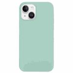 For iPhone 14 Solid Silicone Phone Case(Emerald Green)