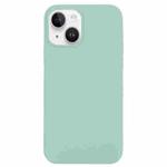 For iPhone 14 Plus Solid Silicone Phone Case(Emerald Green)