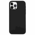 For iPhone 14 Pro Solid Silicone Phone Case(Black)