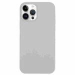 For iPhone 14 Pro Solid Silicone Phone Case(Blue Grey)