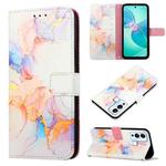 For Infinix Hot 12 Play / 12 Play NFC PT003 Marble Pattern Flip Leather Phone Case(Marble White)