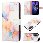 For Tecno Pova 3 LE7 PT003 Marble Pattern Flip Leather Phone Case(Marble White)