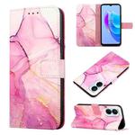 For Tecno Spark 9 Pro / Spark 9T PT003 Marble Pattern Flip Leather Phone Case(Pink Purple Gold)