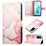 For vivo S10e 5G / V23e 4G & 5G / Y75 4G PT003 Marble Pattern Flip Leather Phone Case(Rose Gold)