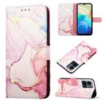 For vivo Y77 5G PT003 Marble Pattern Flip Leather Phone Case(Rose Gold)